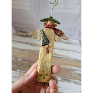Folk art angel cherub tree ornament Xmas holiday t